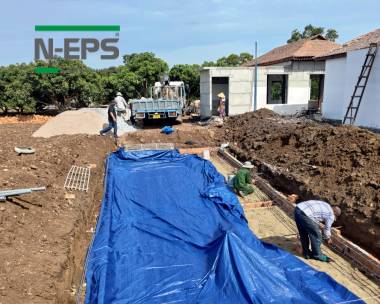 Nhà gỗ vách bê tông nhẹ tại Vũng Tàu