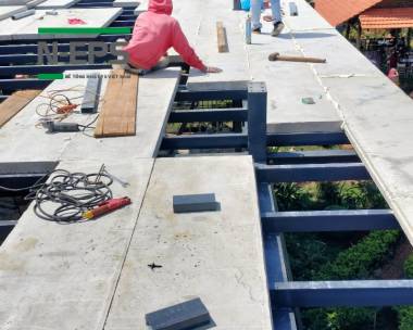 Giải pháp sàn lắp ghép bê tông nhẹ N-EPS chống thấm tuyệt đối
