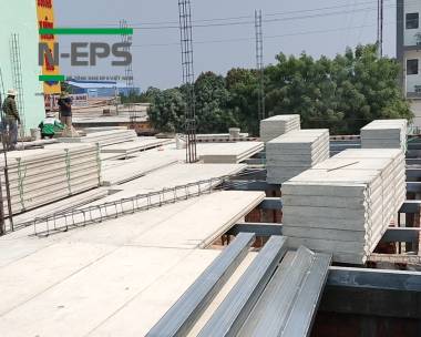 Thay thế sàn btct bằng sàn bê tông nhẹ N-EPS tại Ninh Thuận