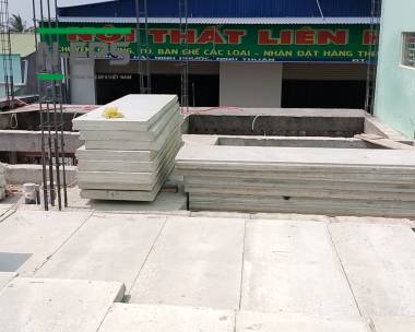 Thay thế sàn btct bằng sàn bê tông nhẹ N-EPS tại Ninh Thuận