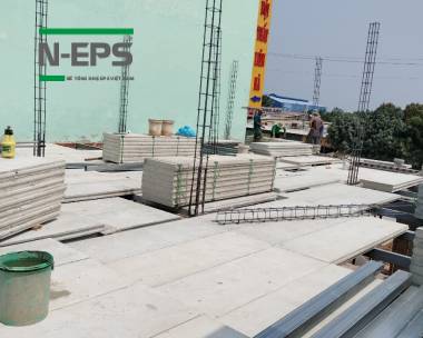 Thay thế sàn btct bằng sàn bê tông nhẹ N-EPS tại Ninh Thuận