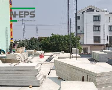 Thay thế sàn btct bằng sàn bê tông nhẹ N-EPS tại Ninh Thuận