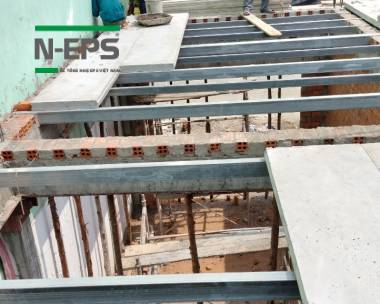Thay thế sàn btct bằng sàn bê tông nhẹ N-EPS tại Ninh Thuận