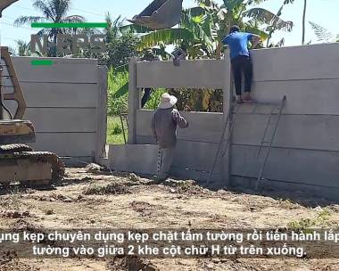 Hàng Rào Bê Tông Lắp Ghép KCN tại Bình Phước 
