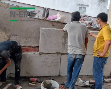 Nhà phố bê tông nhẹ tại Bình Dương 