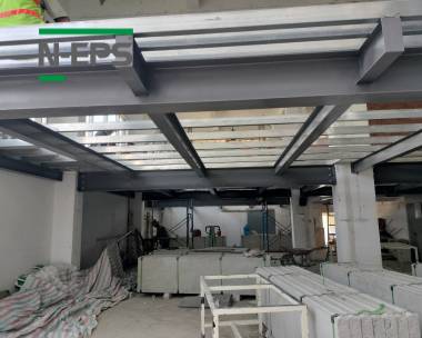 Cận cảnh quá trình lắp ghép sàn bê tông nhẹ 