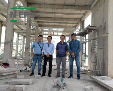 Nhà trọ 4 tầng sử dụng bê tông nhẹ N-EPS tại Quận 12, TP HCM