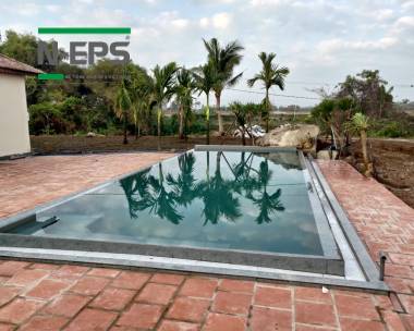 Hồ bơi xây bằng tấm bê tông nhẹ T10