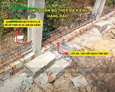 Bản Vẽ Thiết Kế Hàng Rào Bê Tông Lắp Ghép 