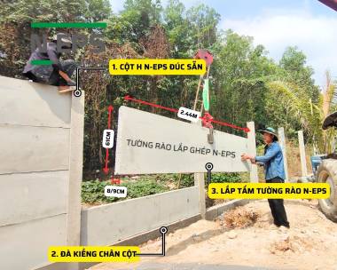 Bản Vẽ Thiết Kế Hàng Rào Bê Tông Lắp Ghép 