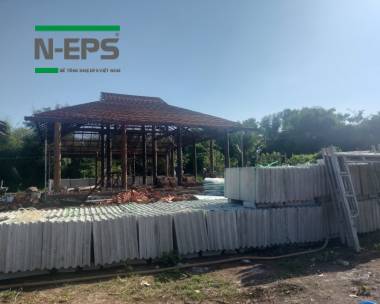 Nhà gỗ xây tường bê tông nhẹ N-EPS