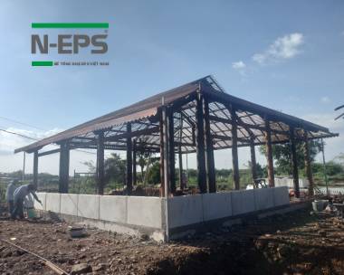 Nhà gỗ xây tường bê tông nhẹ N-EPS