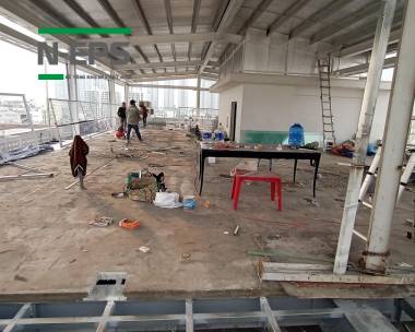 Sàn bê tông nhẹ thi công trên nhà cao tầng