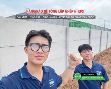 Hàng Rào Bê Tông Lắp Ghép Tại KCN Long Đức Gần 1km