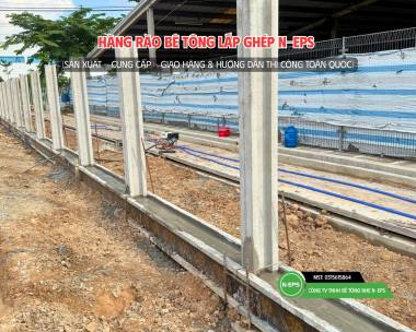 Hàng Rào Bê Tông Lắp Ghép Tại KCN Long Đức Gần 1km