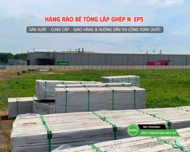 Hàng Rào Bê Tông Lắp Ghép Tại KCN Long Đức Gần 1km