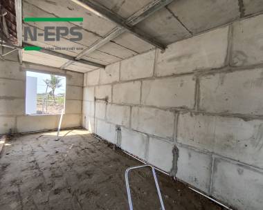 Nhà gỗ xây tường bê tông nhẹ N-EPS