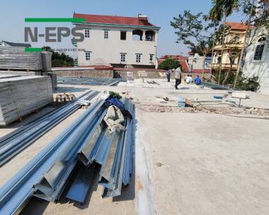 Sàn bê tông nhẹ ST9 làm nhà trọ tại Bắc Ninh