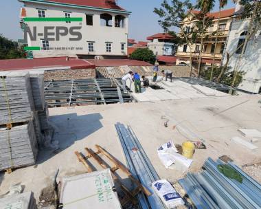 Sàn bê tông nhẹ ST9 làm nhà trọ tại Bắc Ninh