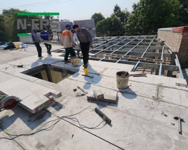 Sàn bê tông nhẹ ST9 làm nhà trọ tại Bắc Ninh