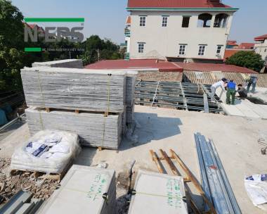 Sàn bê tông nhẹ ST9 làm nhà trọ tại Bắc Ninh