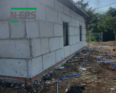Nhà gỗ xây tường bê tông nhẹ N-EPS