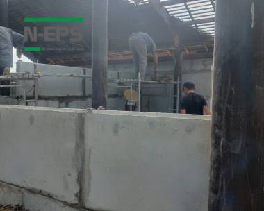 Nhà gỗ xây tường bê tông nhẹ N-EPS
