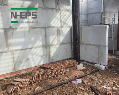 Nhà gỗ xây tường bê tông nhẹ N-EPS
