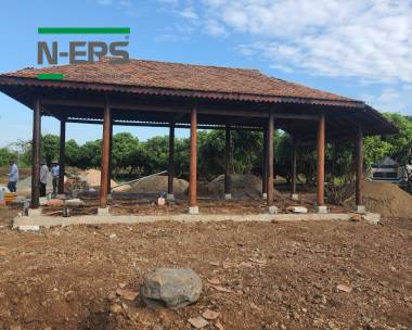 Nhà gỗ xây tường bê tông nhẹ N-EPS
