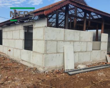 Nhà gỗ xây tường bê tông nhẹ N-EPS