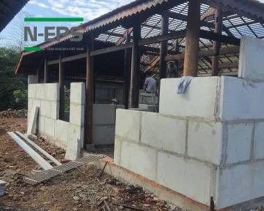 Nhà gỗ xây tường bê tông nhẹ N-EPS