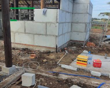 Nhà gỗ xây tường bê tông nhẹ N-EPS