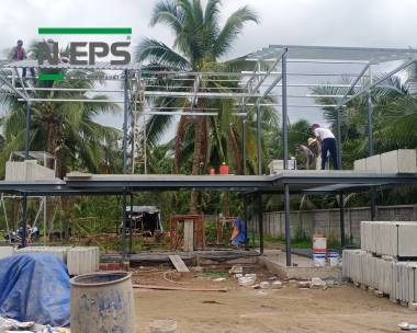 Nhà tiền chế lắp ghép bê tông nhẹ tại Bến Tre