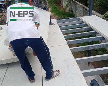 Nhà tiền chế lắp ghép bê tông nhẹ tại Bến Tre