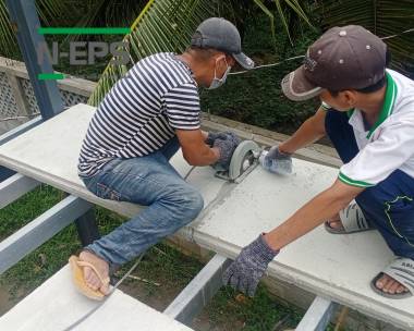 Nhà tiền chế lắp ghép bê tông nhẹ tại Bến Tre