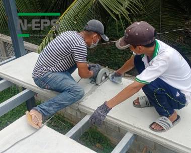 Nhà tiền chế lắp ghép bê tông nhẹ tại Bến Tre
