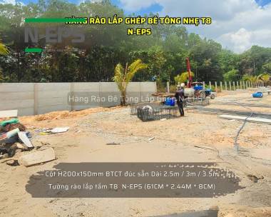 Tổng Hợp Mẫu Hàng Rào Bê Tông Nhẹ T8 N-EPS