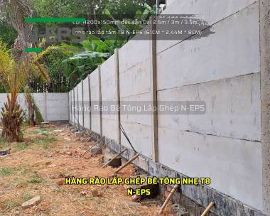 Tổng Hợp Mẫu Hàng Rào Bê Tông Nhẹ T8 N-EPS