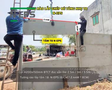 Tổng Hợp Mẫu Hàng Rào Bê Tông Nhẹ T8 N-EPS