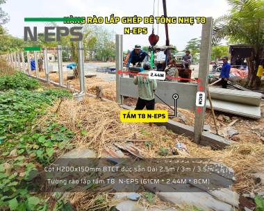 Tổng Hợp Mẫu Hàng Rào Bê Tông Nhẹ T8 N-EPS