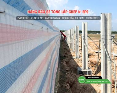 Hàng Rào Bê Tông Lắp Ghép Tại KCN Long Đức Gần 1km