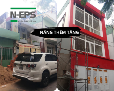 Giải pháp nâng tầng nhà cũ bằng bê tông nhẹ N-EPS