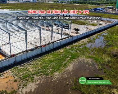 Công Trình Tại Hà Nam Sử Dụng Hàng Rào Bê Tông Nhẹ