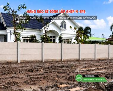 Tổng Hợp Mẫu Hàng Rào Bê Tông Nhẹ T8 N-EPS