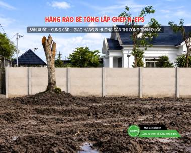 Hàng Rào Bê Tông Nhẹ Cao 1.83M Tại Hậu Giang