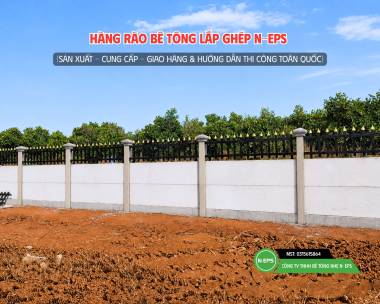 Mẫu Hàng Rào Bê Tông Lắp Ghép Kiểu Thoáng