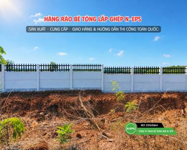 Mẫu Hàng Rào Bê Tông Lắp Ghép Kiểu Thoáng