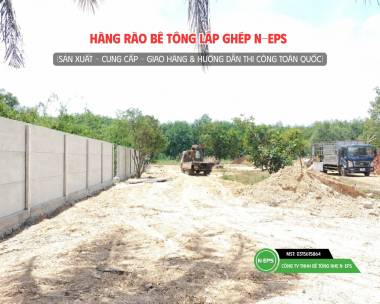 Hàng Rào Bê Tông Lắp Ghép Tại Bình Phước - Tường Cao 1.8m