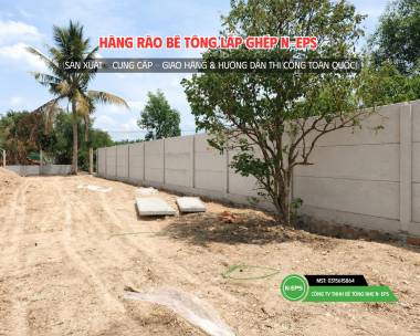 Hàng Rào Bê Tông Lắp Ghép Tại Bình Phước - Tường Cao 1.8m