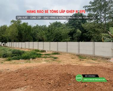 Hàng Rào Bê Tông Lắp Ghép Tại Bình Phước - Tường Cao 1.8m